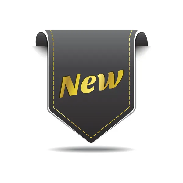 Nuova collezione Gold Black Label Icon Vector Design — Vettoriale Stock