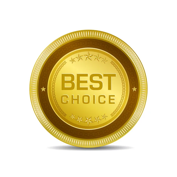 Best Choice Glossy Shiny Circular Vector Button — Stock Vector