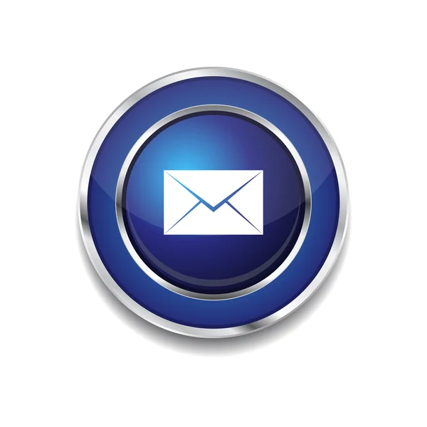 E-Mail kreisförmiger Vektor blauer Web-Icon-Knopf — Stockvektor