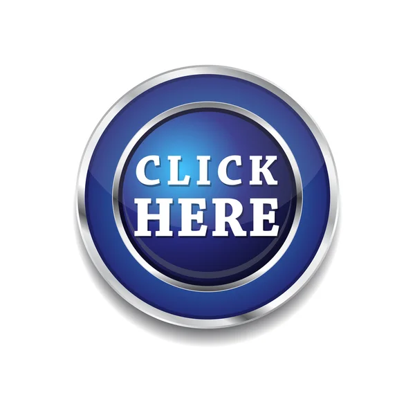 Click Here Vector Icon Button — Stock Vector