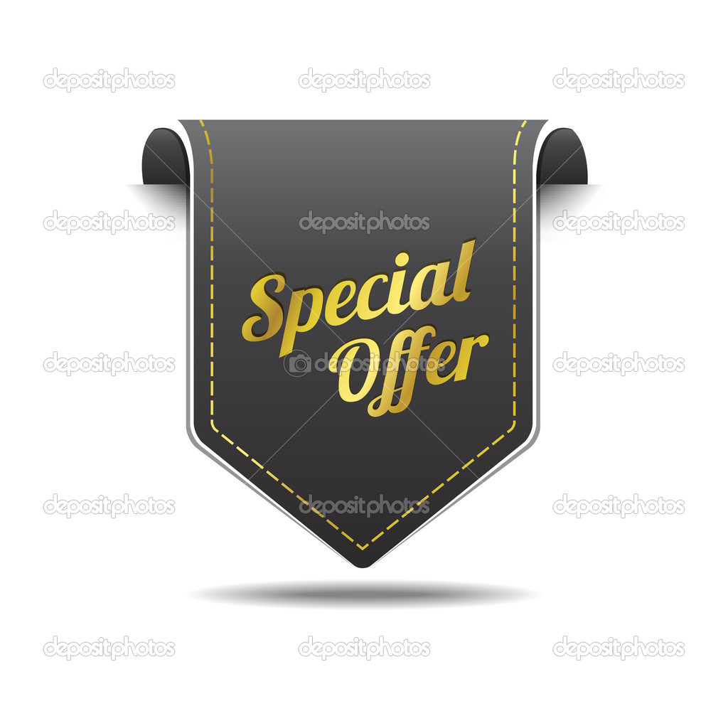 Special Offer Gold Black Label Icon Vector Design