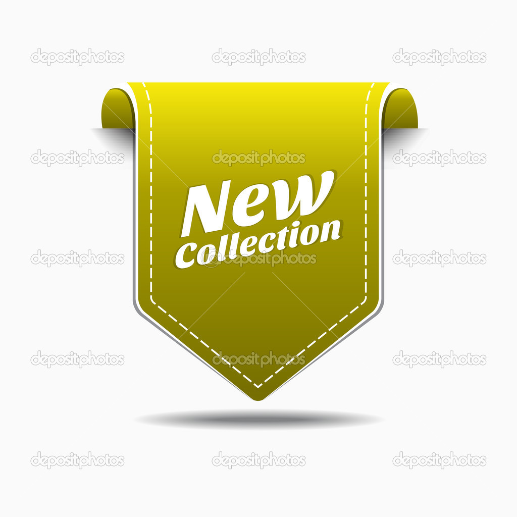 New Yellow Label Icon Vector Design