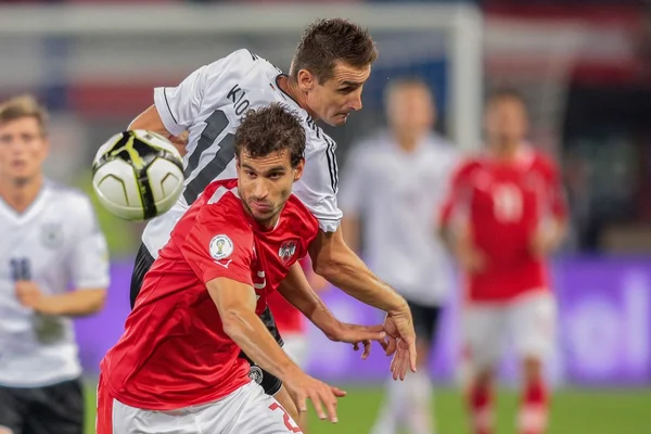 Austria vs. Alemania — Foto de Stock