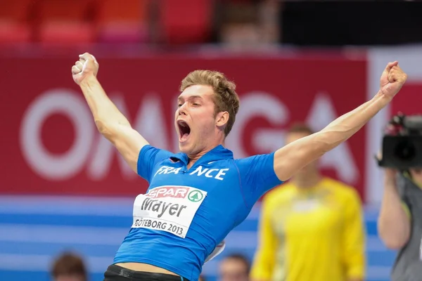 Campeonato Europeu de Atletismo Indoor 2013. Kevin Mayer. — Fotografia de Stock