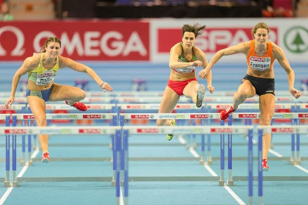 Campeonato Europeo de Atletismo Indoor 2013. Remona Fransen — Foto de Stock