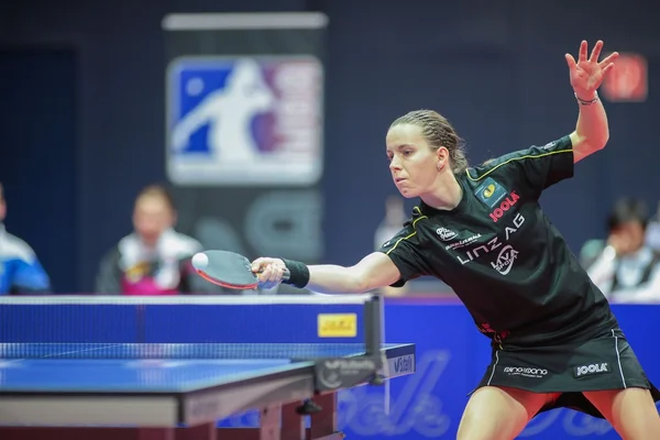 ETTU - SVS Stroeck contre Linz AG Froschberg. Iveta Vacenovska — Photo