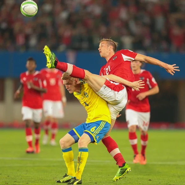 Oostenrijk VS Zweden — Stockfoto