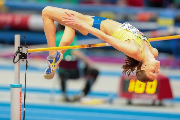 Campeonato Europeo de Atletismo Indoor 2013. Emma Green Tregaro —  Fotos de Stock