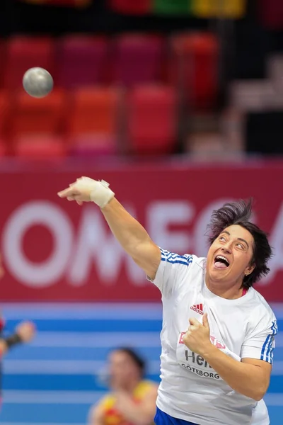 Campeonato Europeu de Atletismo Indoor 2013. Anca Heltne — Fotografia de Stock