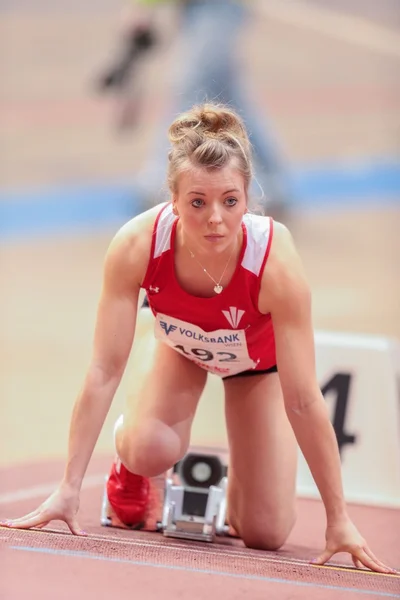 Vienna Indoor Classic 2013. Chloe Jones — Stock Photo, Image