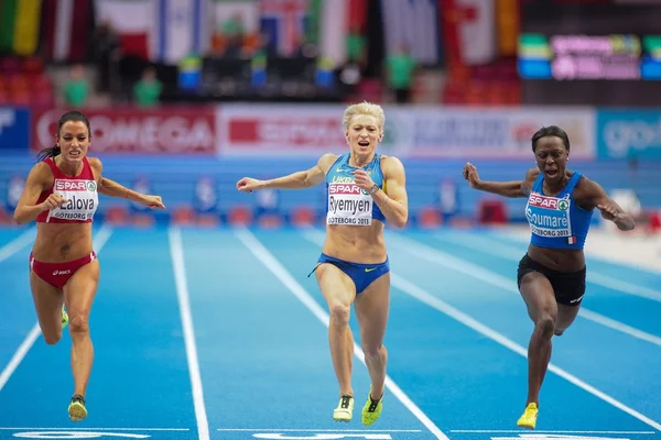 Campionato europeo di atletica indoor 2013. Mariya Ryemyen — Foto Stock