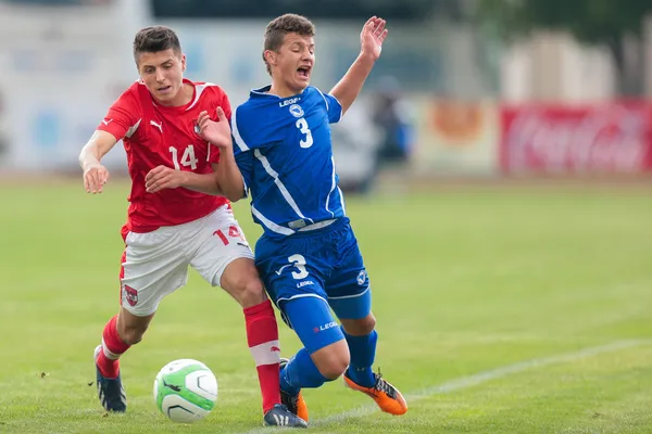 Oostenrijk vs. Bosnië en Herzegovina (U19) — Stockfoto