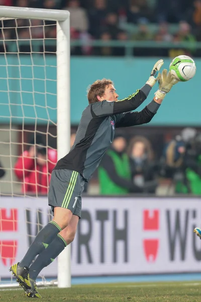 Austria vs Faroe Islands.Gunnar Nielsen — Stok Foto