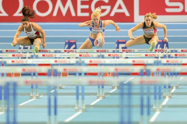 Mistrzostwa Europy w Lekkoatletyce kryty 2013. Eline berings — Zdjęcie stockowe