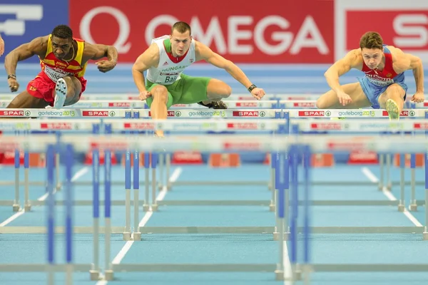 Campeonato Europeo de Atletismo Indoor 2013. Balazs Baji — Foto de Stock