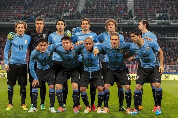 Rakousko vs. uruguay — Stock fotografie