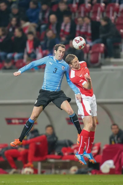 Austria vs. Uruguay — Stock Photo, Image