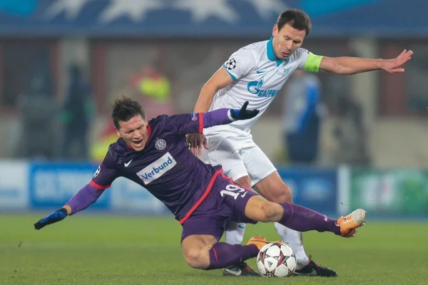 Austria vs. Zenit St. Petersburg — Stock Photo, Image