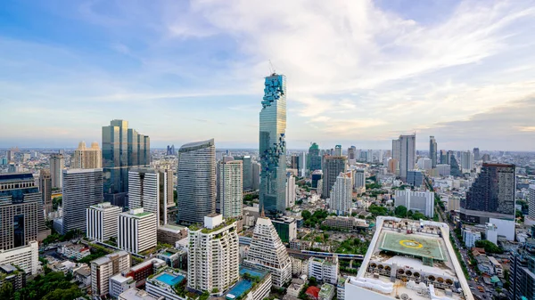 Бангкок Вид Воздуха Бангкок Город Центре Города Небоскрёб Башня Таиланда — стоковое фото