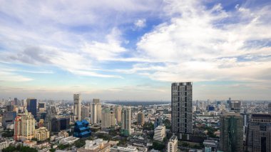 Metropolitan Bangkok Şehri şehir merkezi şehir merkezi silueti Tayland - Şehir manzarası Bangkok şehri Tayland