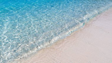 güzel sahil manzaralı deniz manzaralı Tayland 'ın doğusundaki Trad vilayeti mavi su arka plan dokusu, Tayland deniz adası manzarası 