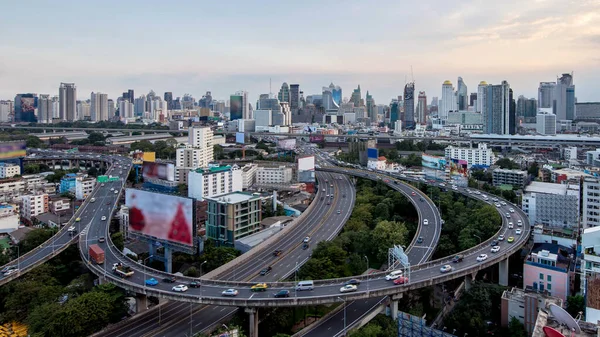 Ciudad Metropolitana Bangkok Centro Urbano Skyline Tailandia Diciembre 2017 Ciudad — Foto de Stock