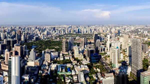 Metropolitan Bangkok City Panorama Aéreo Vista Torre Urbana Bangkok Cidade — Fotografia de Stock