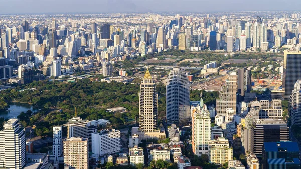 Cidade Metropolitana Bangkok Vista Aérea Torre Urbana Bangkok Cidade Tailândia — Fotografia de Stock