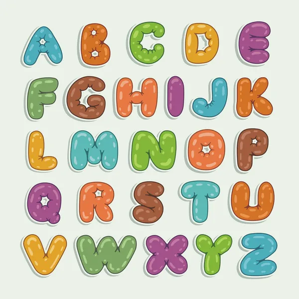Μπαλόνια γραμματοσειρά αλφάβητο — Διανυσματικό Αρχείο