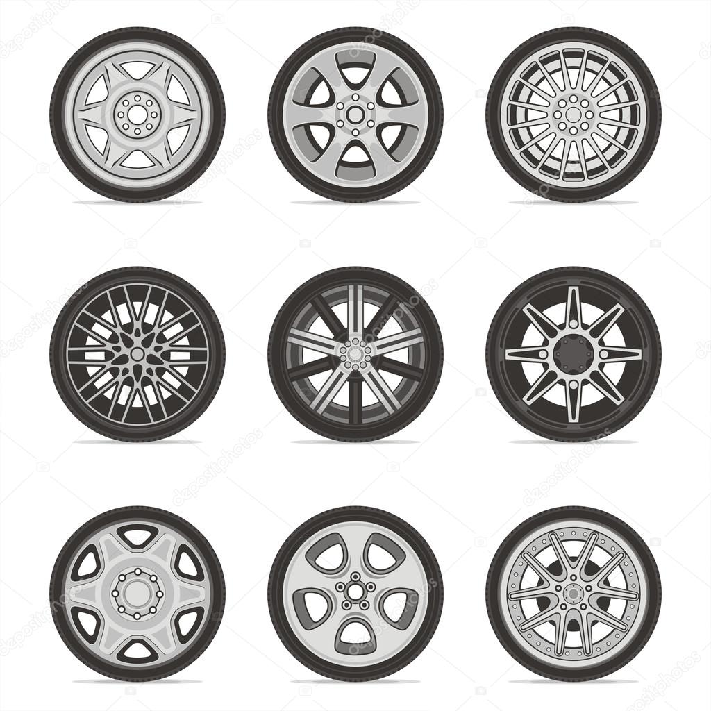 Set of Different Wheels