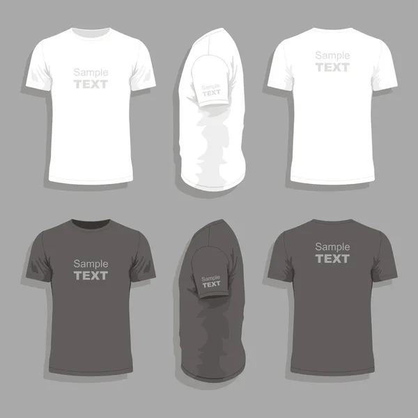 Mannen t-shirt ontwerpsjabloon — Stockvector