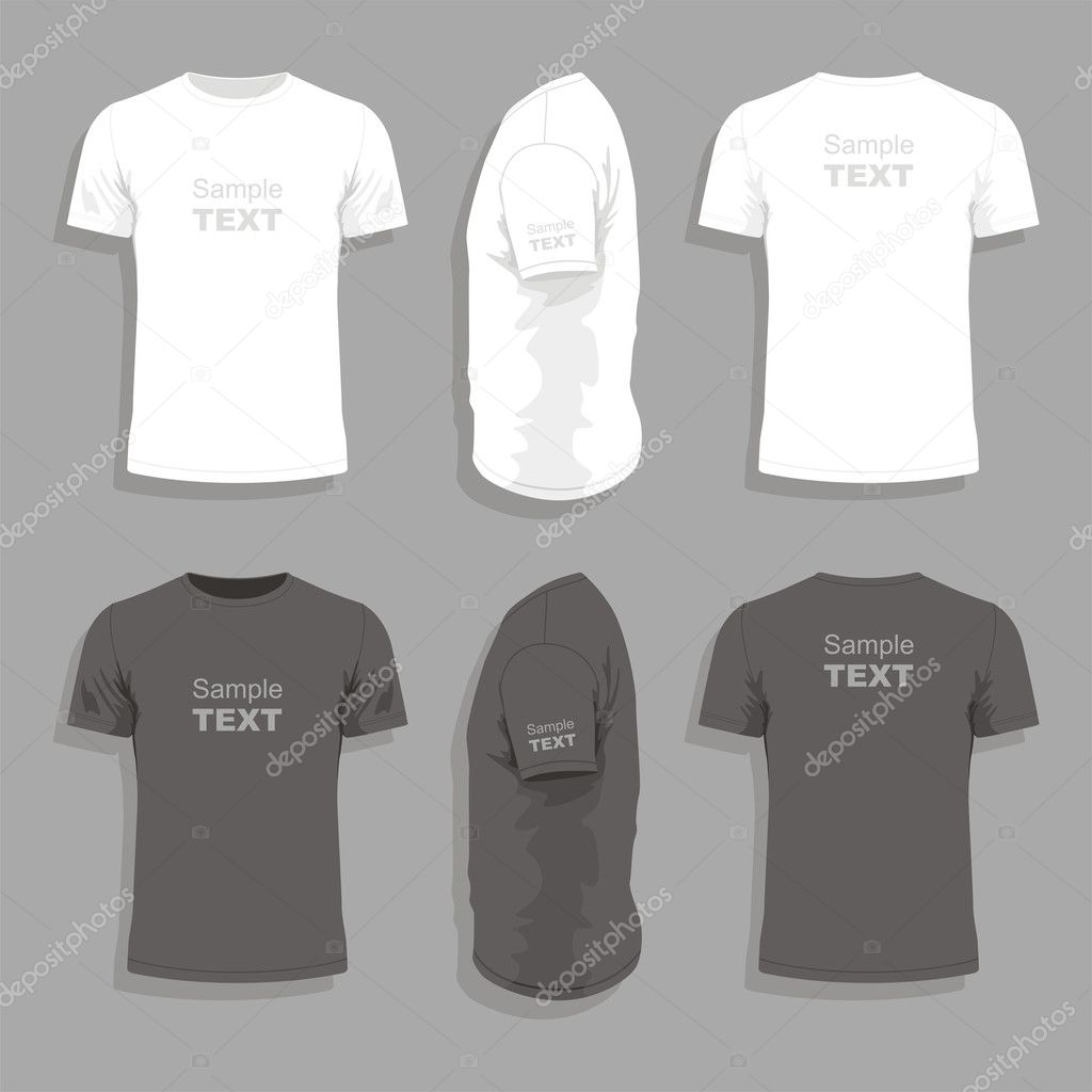 Vector illustration. Men's t-shirt design template