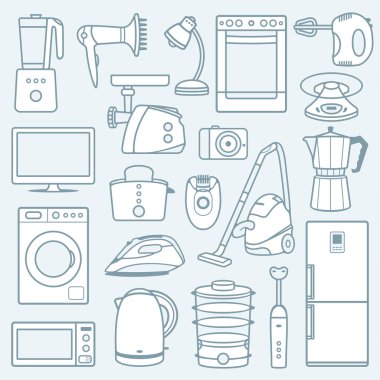 Ev aletleri satır simgeler