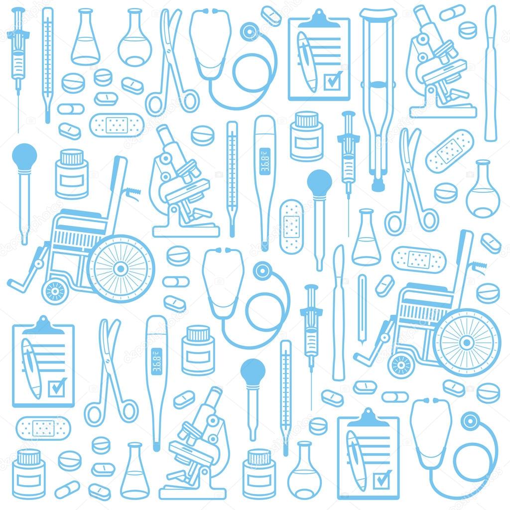 Medical seamless pattern Stock Vector by ©Volykievgenii 26293585
