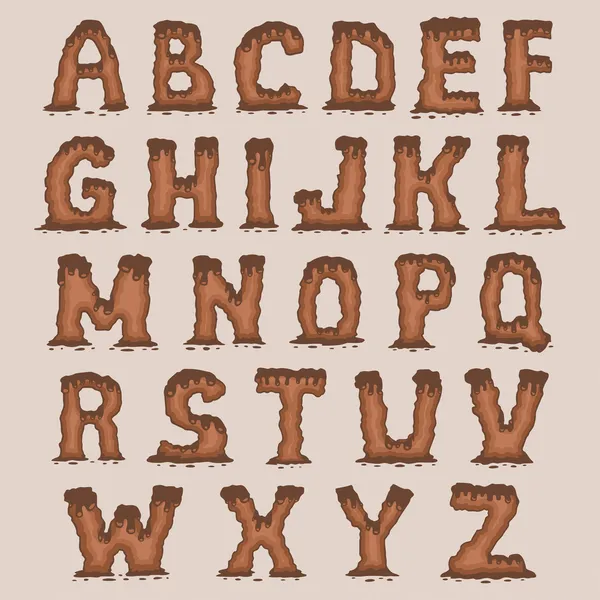 Σοκολάτα γραμματοσειρά — Διανυσματικό Αρχείο