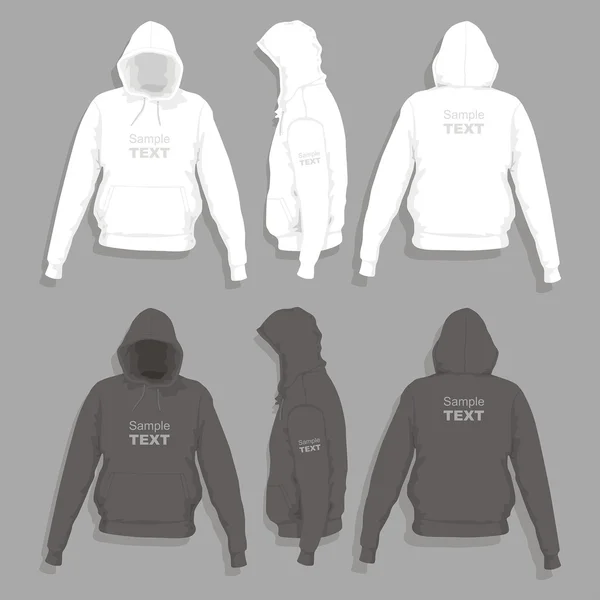 Mannen hoodie ontwerpsjabloon — Stockvector