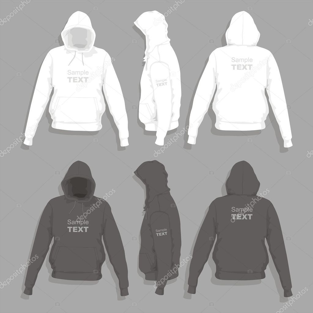 Men's hoodie design template