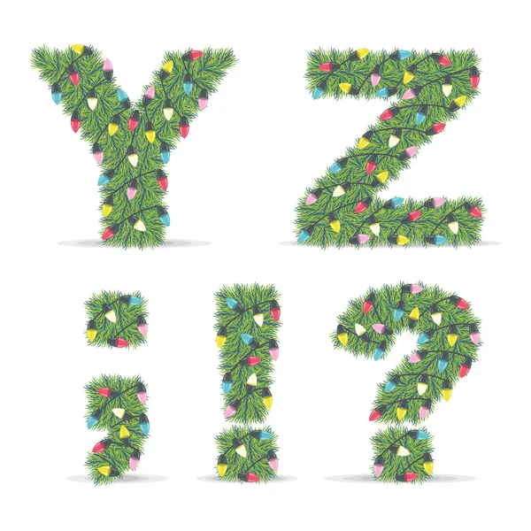 Christmas Alphabet — Stock Vector