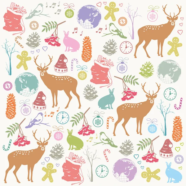 Seamless Christmas Pattern — Stock Vector