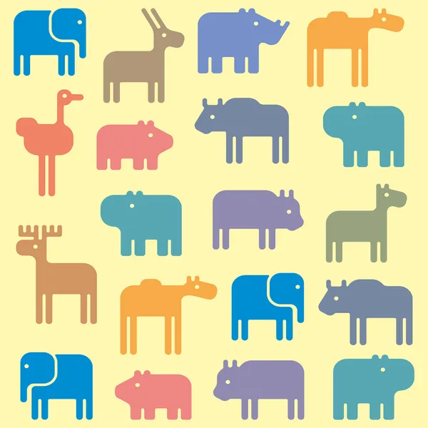 Animal pattern — Stock Vector