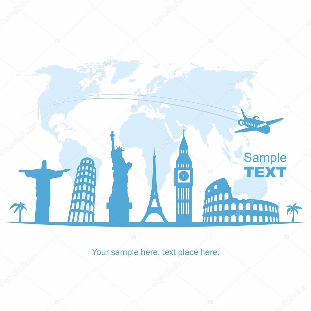 Travel and tourism background Stock Vector Image by ©Volykievgenii #48401403
