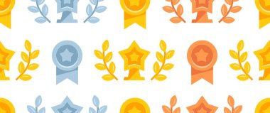 Kupalarla kusursuz desen. Madalyalar ve ödüller. Ödül şampiyonu. Düz biçim