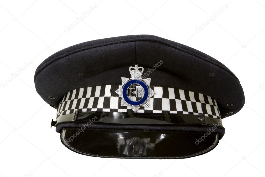 Police flat cap isolated on white — Stock Photo © smikemikey1 13179990