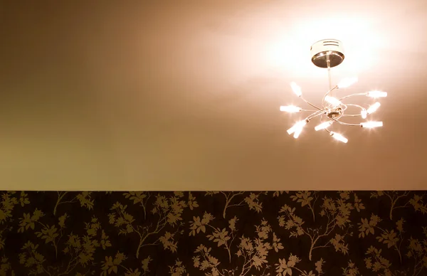 Κρεβατοκάμαρα οροφής φως τοποθέτηση αμυδρά λαμπερό — Φωτογραφία Αρχείου