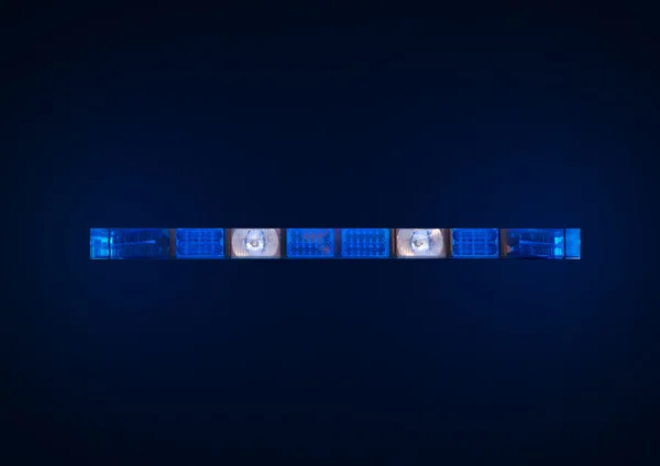 police emergency lights with blue surrounding light