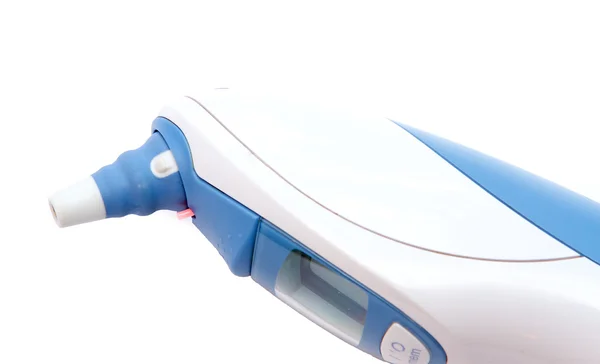 Digital ear thermometer on white Stock Image