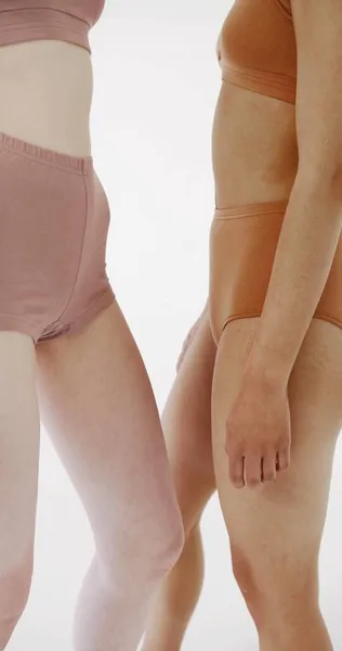 Zwei Frauenkörper Unterwäsche — Stockfoto