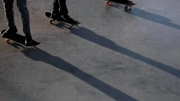 Ein Hintergrundbild Mit Skateboardern — Stockfoto