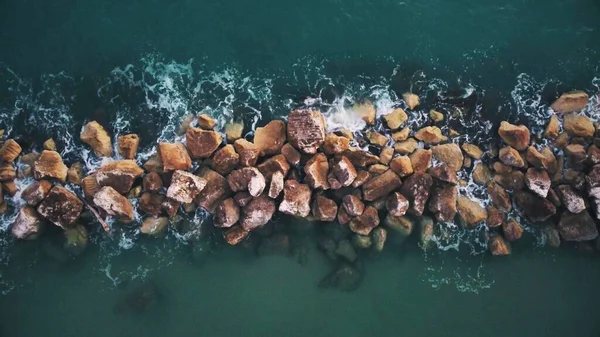 Top View Breakwater — Stock Photo, Image