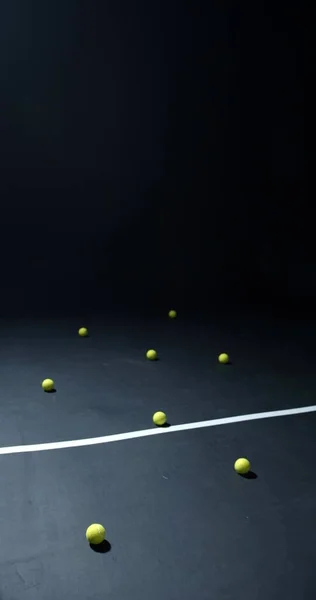 Ett Bakgrundsfoto Med Tennisbollar — Stockfoto
